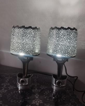 lampade  con pistone