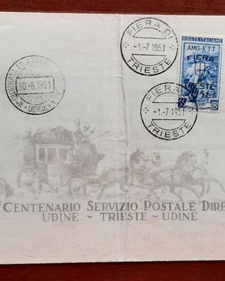 2^ centenario del Postale Udine-Trieste (1951)