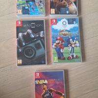 Lotto 5 Giochi Switch–Tokyo 2020, mario e sonic ol