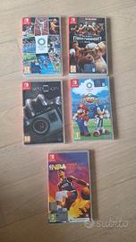 Lotto 5 Giochi Switch–Tokyo 2020, mario e sonic ol