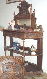 Antica Pettinure in legno lavorata a mano