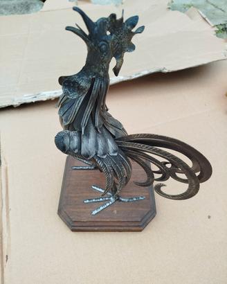 gallo in ferro battuto, Grazzano Visconti, vintage