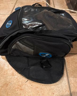 Borsa serbatoio Oxford magnetica tasca trasparente