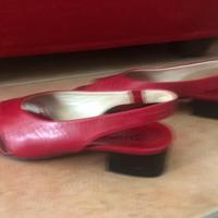 Scarpe estive da donna in pelle tacco basso 37.5