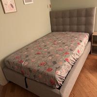 Letto 1 piazza e mezza con contenitore