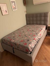 Letto 1 piazza e mezza con contenitore