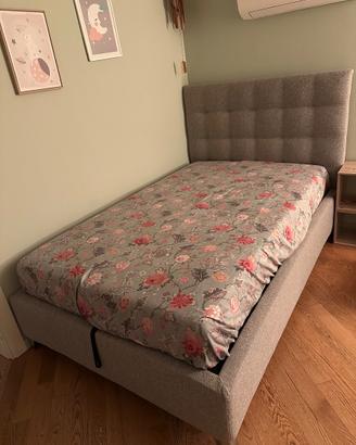 Letto 1 piazza e mezza con contenitore