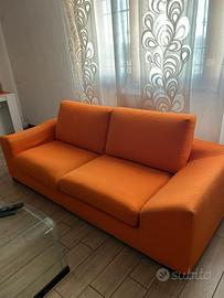 Divano 2 posti arancione