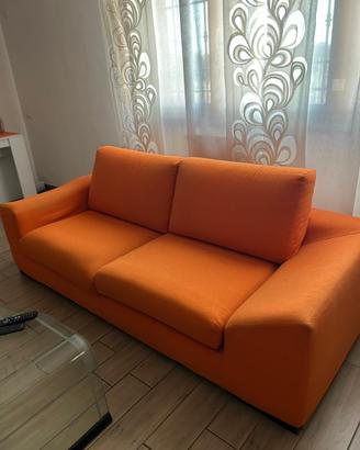 Divano 2 posti arancione