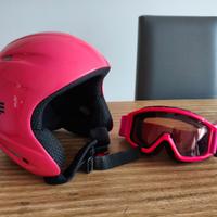 Casco e maschera da sci bambina