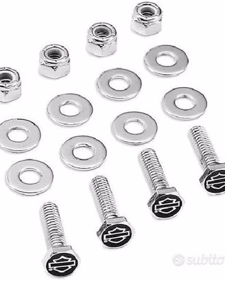 Kit bulloneria montaggio porta targa Harley Bar&Sh