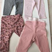 set 5 leggings bambina 3/anni 