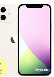 Apple12 64 gb bianco usato poco solo rotto dietro