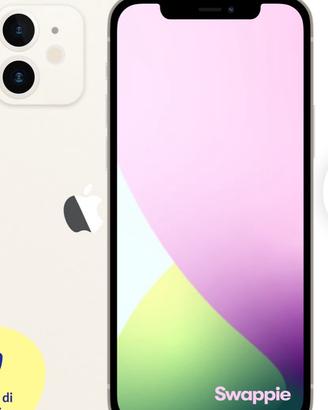 Apple12 64 gb bianco usato poco solo rotto dietro