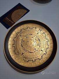 Piatto Morbelli "Pietra del Sole" in oro 24kt