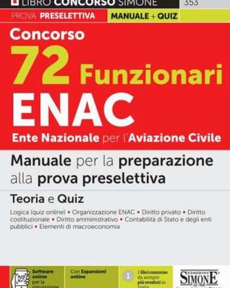 Concorso 72 funzionari ENAC manuale e quiz