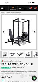 Leg extencion/leg curl LACERTOSUS per rack