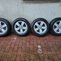 4 gomme termiche in cerchi volkswagen per polo