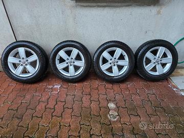 4 gomme termiche in cerchi volkswagen per polo