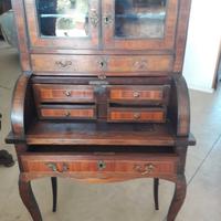 -PICCOLO SCRITTOIO A RULLO DELLA META' DELL' 800