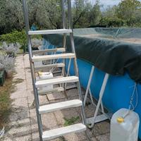 piscina fuoriterra 720 x 320 robot pompa scaletta
