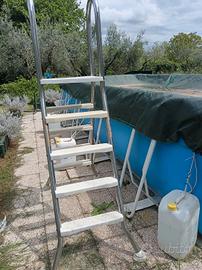 piscina fuoriterra 720 x 320 robot pompa scaletta