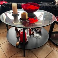 Tavolino da salotto in vetro