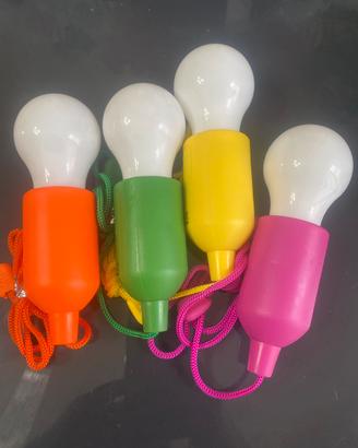 4 Lampadine portatili a pile