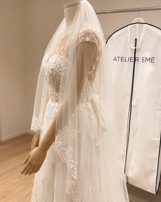 Splendido Abito da Sposa Atelier Emé-Set completo