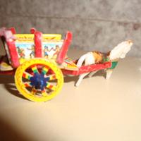 Carretto Siciliano Miniatura 8cm Artigianale Mano