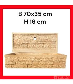 Lavabo lavandino in cemento per esterno e interno