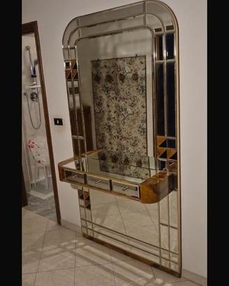 Mobile ingresso vintage con cassetti stile artDèco