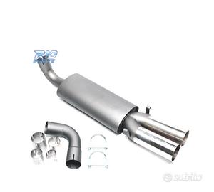 SILENZIATORE DI SCARICO PER AUDI 80 1986-1996 x2