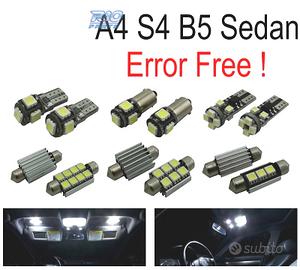 KIT 12 LAMPADE LED INTERNE PER AUDI A4 B5 SEDAN 96
