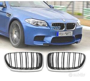 GRIGLIE BMW F10 F11 10-16 LOOK M5 NERO CROMATO