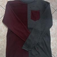 Maglione uomo girocollo con taschino.