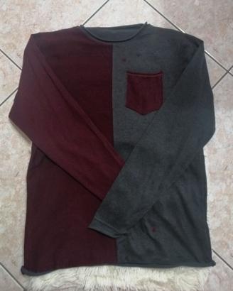 Maglione uomo girocollo con taschino.
