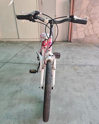 Bicicletta Welter 20 rosa e bianca per bambine 