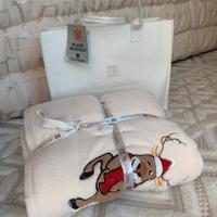 Plaid matrimoniale Renato Balestra con borsa