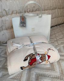 Plaid matrimoniale Renato Balestra con borsa