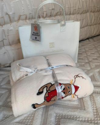 Plaid matrimoniale Renato Balestra con borsa