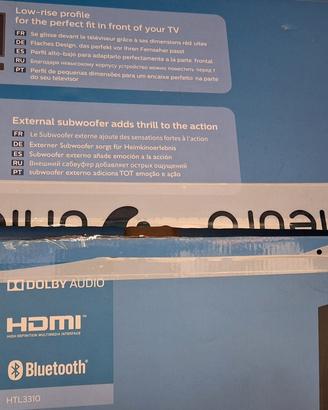 Soundbar Philips HTL3310 Subwoofer Wireless 160W