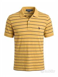 polo U.S. Polo Assn. L gialla a righe blu