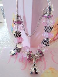 Bracciale completo con Charm e Pendente Tour Eiffe