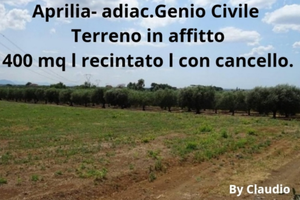 Aprilia adiac. Genio Civile mq. 400 terreno recint