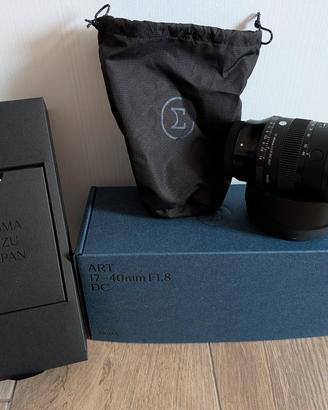 Sigma 17-40mm F1.8 DC Art attacco Fujifilm X