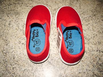 Scarpe bambino happy bee n.22 - col.rosso nuovo