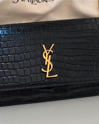 Borsa porta cellulare YSL  pelle coccodrillo ORI