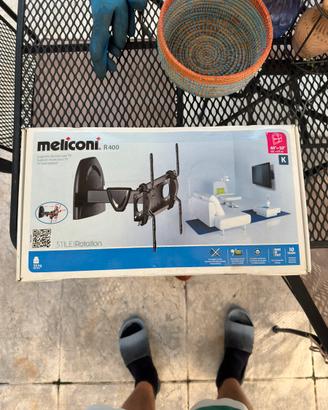 Supporto TV parete Meliconi R400 orientabile NUOVO