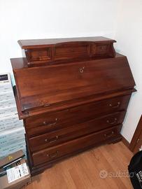 Mobili legno massiccio ciliegio/noce, zona studio